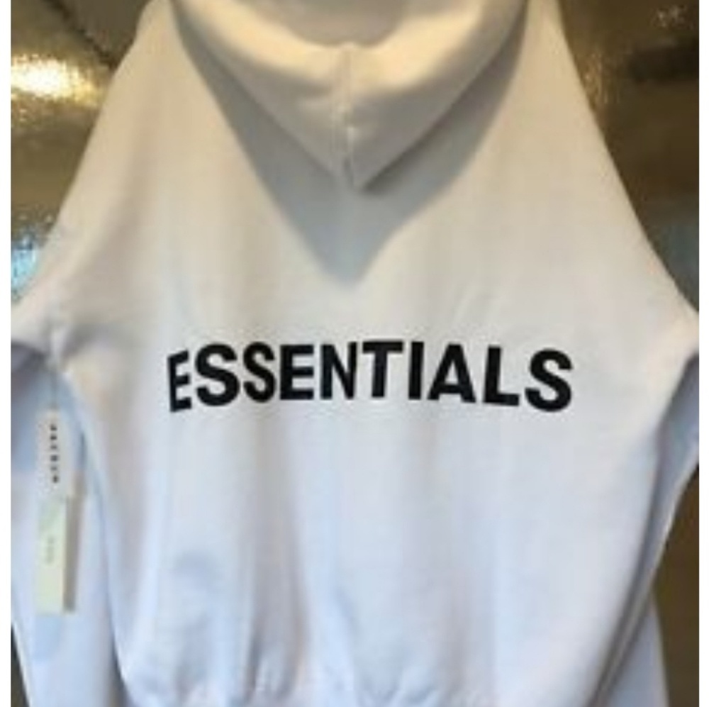 NEW WHITE FEAR OF GOD ESSENTIALS HOODIE and PANTS SET